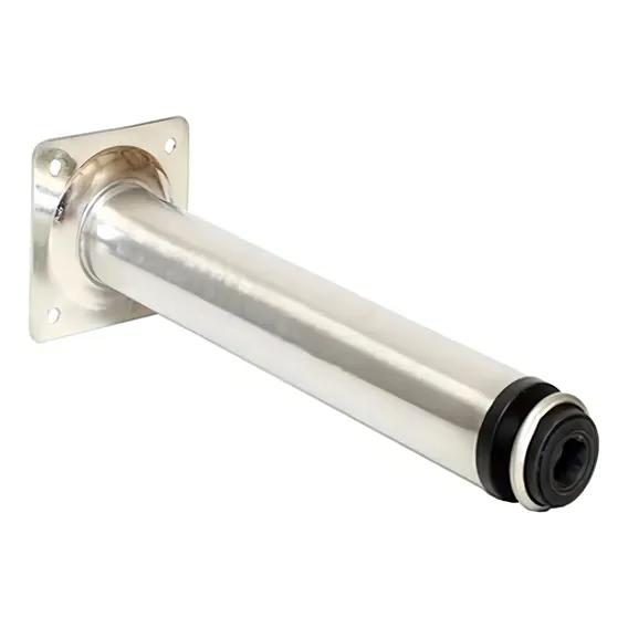 Pé Redondo 130mm Inox Escovado Renna Foto 1