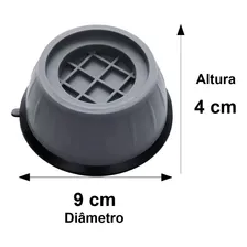 Pé Suporte Máquina Lavar Secar Anti Vibração Antiderrapante Foto mini 2