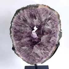 Peça Decorativa Argola De Ametista Na Base 10 Foto  mini 1