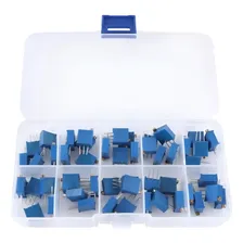 Peças De Trimpot Multivoltas 50k 25 Voltas 3296w 50 Unid Foto mini 2