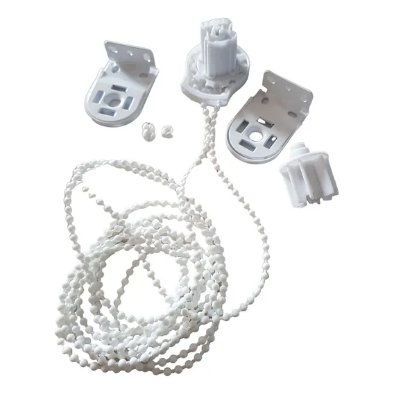 Peças Kit Para Cortina Persiana Rolo Tubo 32mm, com Corrente Cor Branco Foto 1