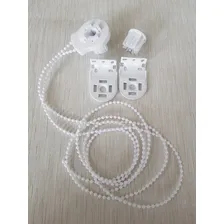 Peças Kit Para Cortina Persiana Rolo Tubo 32mm, com Corrente Cor Branco Foto mini 3