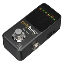 Pedal Afinador Mini Noir Polytune 3 Tc Electronic Polifônico Cor Preto Foto mini  3