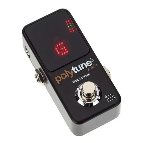Pedal Afinador Mini Noir Polytune 3 Tc Electronic Polifônico Cor Preto Foto 1