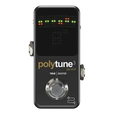 Pedal Afinador Mini Noir Polytune 3 Tc Electronic Polifônico Cor Preto Foto mini  2