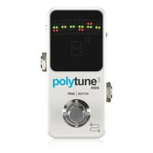 Pedal Afinador Tc Eletronic Polytune 3 Mini Cor Branco Foto mini 2