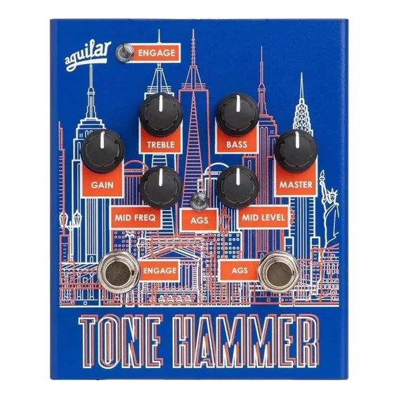 Pedal Aguilar Tone Hammer Preamp Nyc Anniversary Edition Cor Azul Foto 1