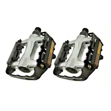 Pedal Aluminio Mtb Borda Aço Fp976 Inglês 9/16 Rosca Grossa Foto  mini 1