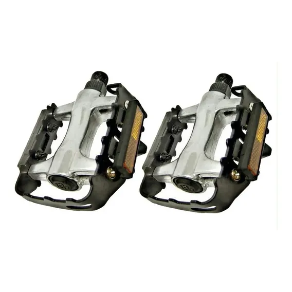 Pedal Aluminio Mtb Borda Aço Fp976 Inglês 9/16 Rosca Grossa Foto 1
