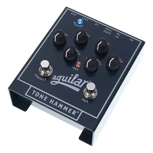 Pedal Baixo Aguilar Tone Hammer Preamp / Direct Box - Cor Verde-escuro Foto 1