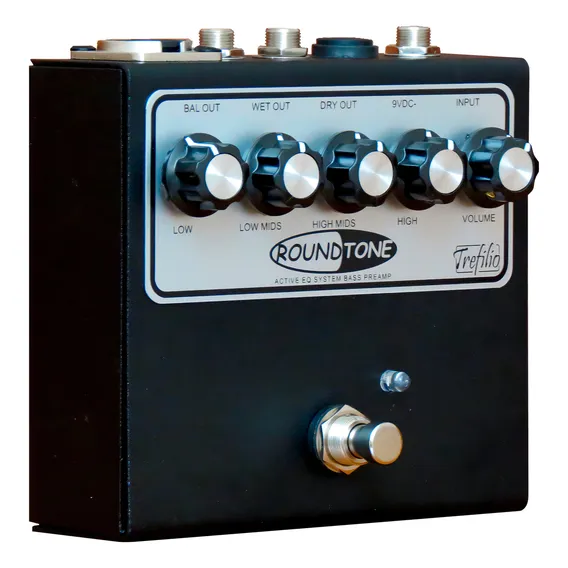 Pedal Bass Preamp Round Tone Trefilio Baixo Foto 1
