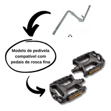 Pedal Bicicleta Bike 1/2 Mtb Nylon Preto Com Refletor Paco Foto mini 4
