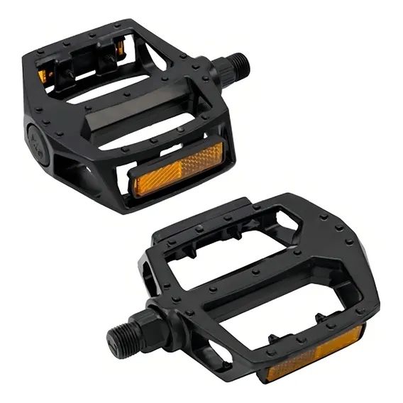 Pedal Bicicleta Plataforma AlumÃnio Rosca Fina 1/2 Sueco Mtb Cor Preto Foto 1