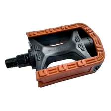 Pedal Bike Nylon Metalciclo Bicolor Rosca Fina 1/2 - Marrom Foto mini  2