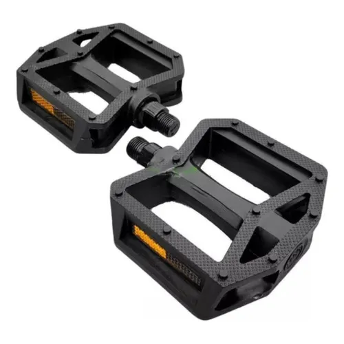 Pedal Bike Plataforma 9/16 Nylon Com Esfera - Preto Foto 1
