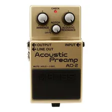 Pedal Boss Ad-2 Acoustic Preamp Violão Pré Amplificador Di Cor Cinza Foto mini 1