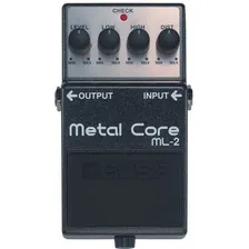 Pedal Boss Distorção Metal Core -2 High Gain Para Guitarra Cor Preto Foto mini 1