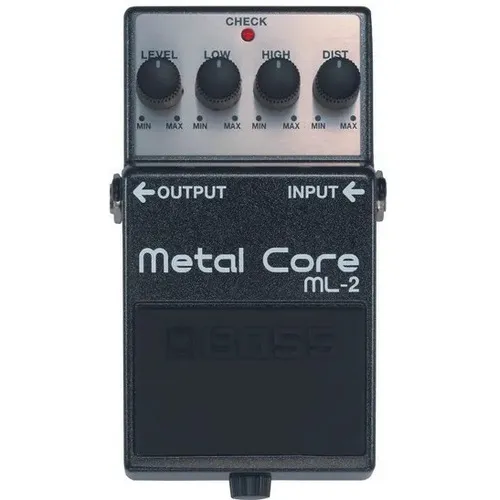 Pedal Boss Distorção Metal Core -2 High Gain Para Guitarra Cor Preto Foto 1
