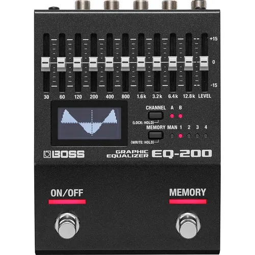 Pedal Boss Eq 200 Equalizador Gráfico Cor Preto Foto 1