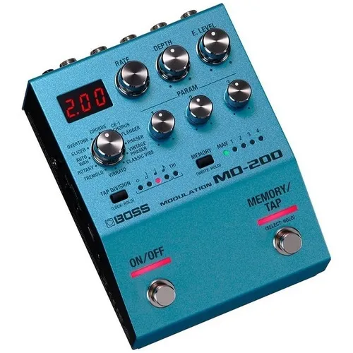 Pedal Boss Md-200 Efeito Chorus Phaser Flanger 12 Modulações Cor Azul Foto 1