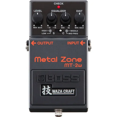 Pedal Boss Para Guitarra Waza Craft Mt-2w Metal Zone Cor Preto Foto 1