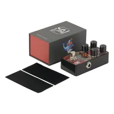 Pedal Caline Tiger Eye Distortion Cor Preto Foto mini  3