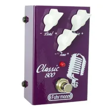 Pedal Classic 800 Fuhrmann Cl01 Roxo Drive Que Relembra Distorção De Um Amplificador Valvulado Cor Roxo Foto mini 1