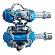 Pedal Clip De Bike Zeray Taquinhos 280gr Rolamento Leve Mtb Cor Azul Foto mini 2
