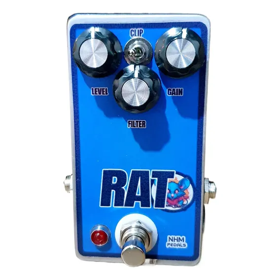 Pedal Clone Rat (86+turbo+mod) 3em1 Ñ/é Proco Boss Mxr Dod Cor Azul Foto 1