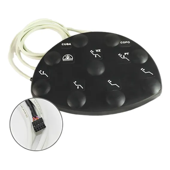 Pedal Comando Compatível Cadeira Odontológica Dabi E D700 Cor Preto Foto 1