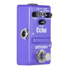 Pedal de efeito Ammoon Nano Delay violeta Foto mini 2