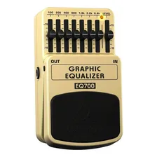 Pedal de efeito Behringer Graphic Equalizer EQ700 bege Foto mini 2