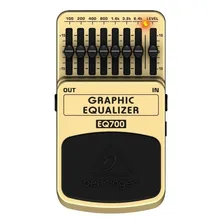 Pedal de efeito Behringer Graphic Equalizer EQ700 bege Foto mini 1