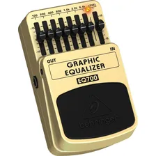 Pedal de efeito Behringer Graphic Equalizer EQ700 bege Foto mini 3