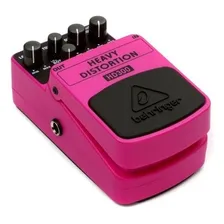 Pedal de efeito Behringer Heavy Distortion HD300 rosa Foto mini 3