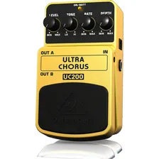 Pedal de efeito Behringer Ultra Chorus UC200 amarelo Foto mini 4