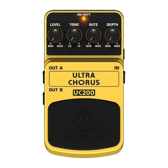 Pedal de efeito Behringer Ultra Chorus UC200 amarelo Foto 1