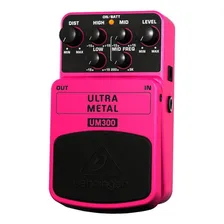 Pedal de efeito Behringer Ultra Metal UM300 rosa Foto mini 2