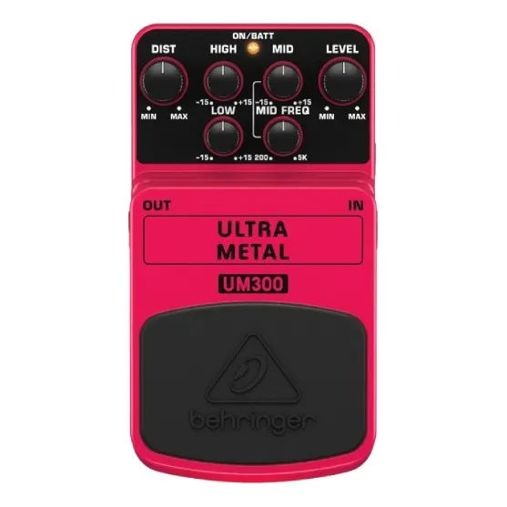 Pedal de efeito Behringer Ultra Metal UM300 rosa Foto 1