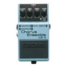 Pedal de efeito Boss Chorus Ensemble CE-5 azul-celeste Foto mini 1