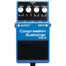 Pedal de efeito Boss Compression Sustainer CS-3 azul Foto mini 1