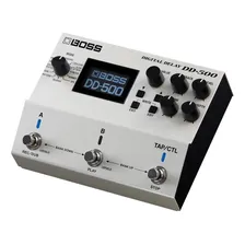 Pedal de efeito Boss Digital Delay DD-500 branco Foto mini  2