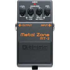 Pedal de efeito Boss Metal Zone MT-2 preto Foto mini 1