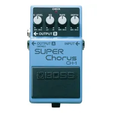 Pedal de efeito Boss Super Chorus CH-1 azul Foto mini 2