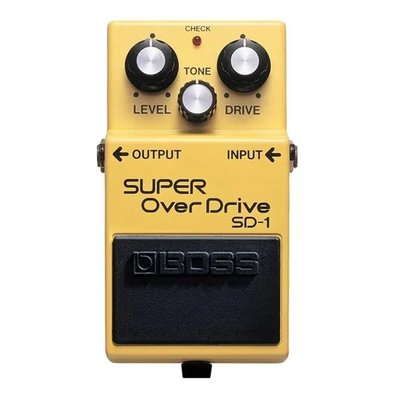 Pedal de efeito Boss Super OverDrive SD-1 amarelo Foto 1