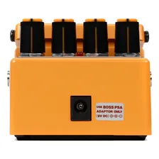 Pedal de efeito Boss Turbo Distortion DS-2 laranja Foto mini 4