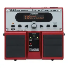 Pedal de Efeito Boss Vocal Effects Performer VE-20 Vermelho Foto  mini 1