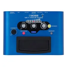 Pedal de efeito Boss Vocal Effects Vocal Echo VE-1 azul Foto mini 2