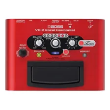Pedal de efeito Boss Vocal Effects Vocal Harmonist VE-2 Vermelho Foto mini 1