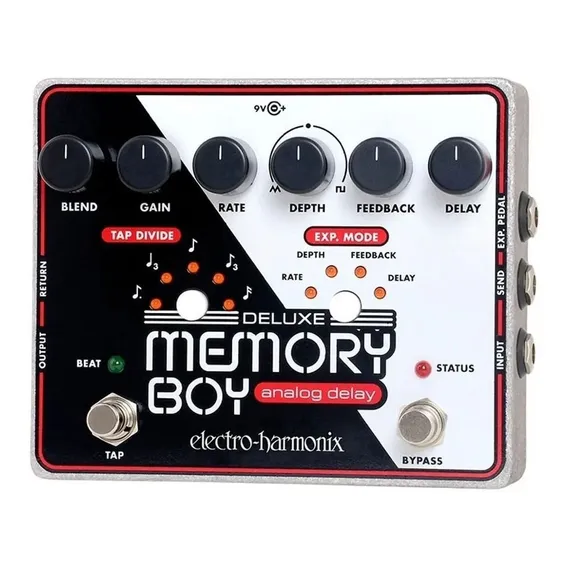 Pedal de efeito Electro-Harmonix Deluxe Memory Boy branco/preto Foto 1